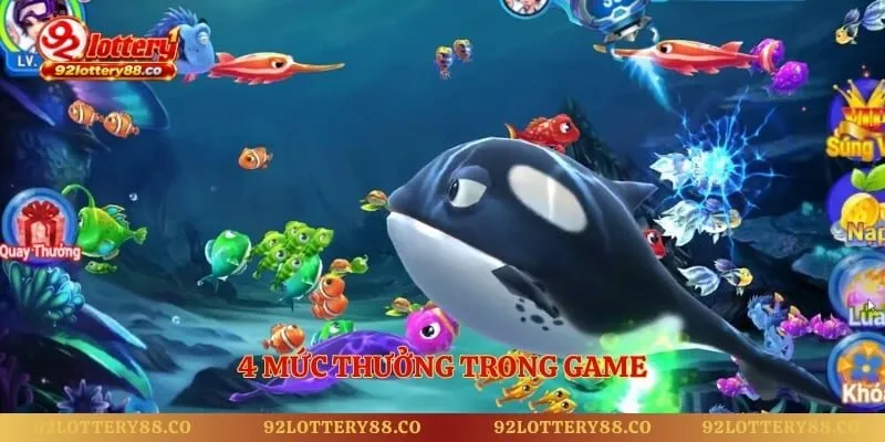 4 mức thưởng trong game