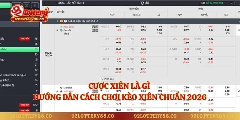 Cược Xiên Là Gì - Hướng Dẫn Cách Chơi Kèo Xiên Chuẩn 2026