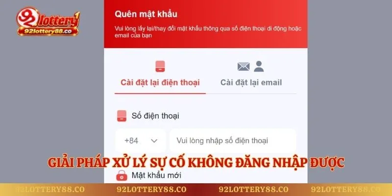 Giải pháp xử lý sự cố không đăng nhập được