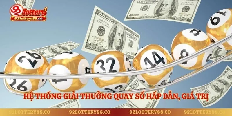 Hệ thống giải thưởng quay số hấp dẫn, giá trị