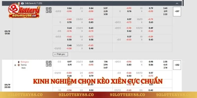 Kinh nghiệm chọn kèo xiên cực chuẩn được chuyên gia tiết lộ