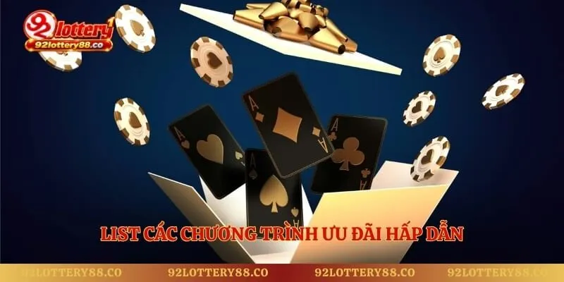 List các chương trình ưu đãi hấp dẫn