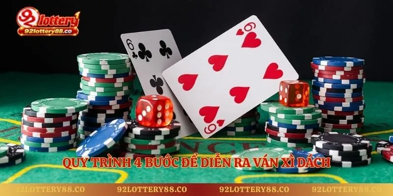 Quy trình 4 bước để diễn ra ván xì dách