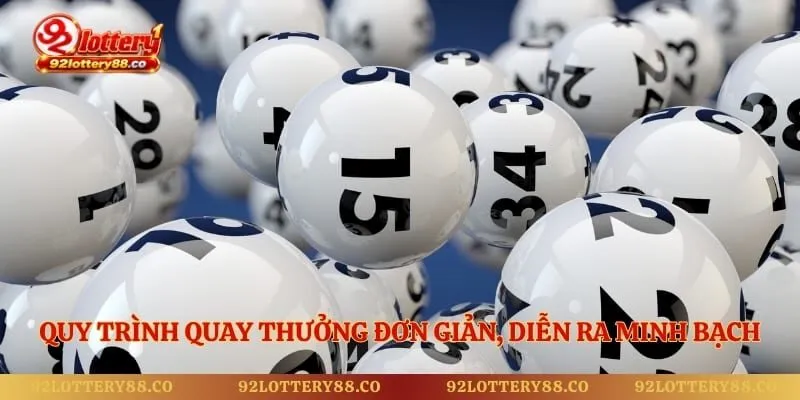 Quy trình quay thưởng đơn giản, diễn ra minh bạch
