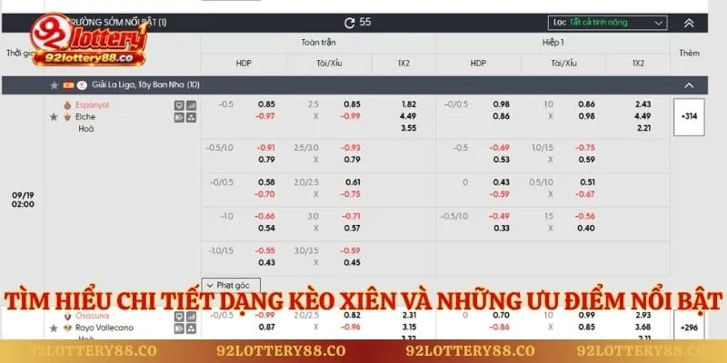 Tìm hiểu chi tiết dạng kèo xiên và những ưu điểm nổi bật