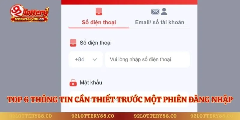 Top 6 thông tin cần thiết trước một phiên đăng nhập